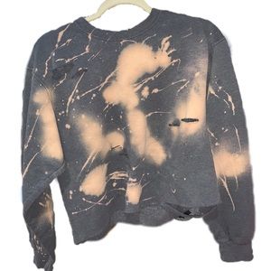 HANDMADE DISTRESSED SWEATSHIRT